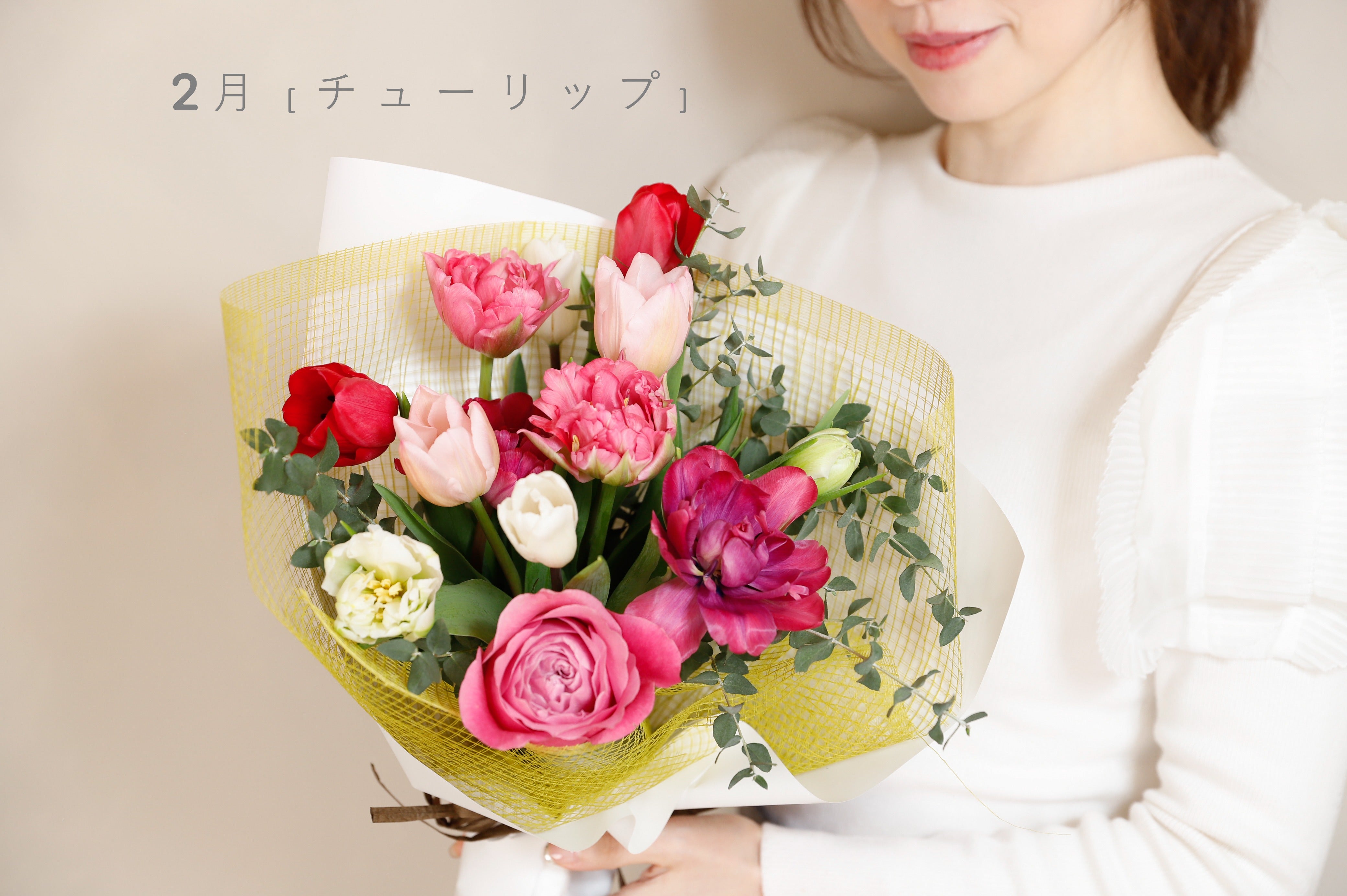 m様 2枚セット 原画【花束とトイプーちゃん】 【ぎゅっ♡】 150×150mm
